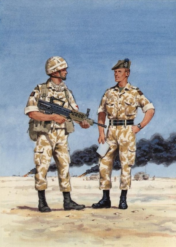 Queen’s Own Highlanders in the Gulf, 1991, by D N Anderson