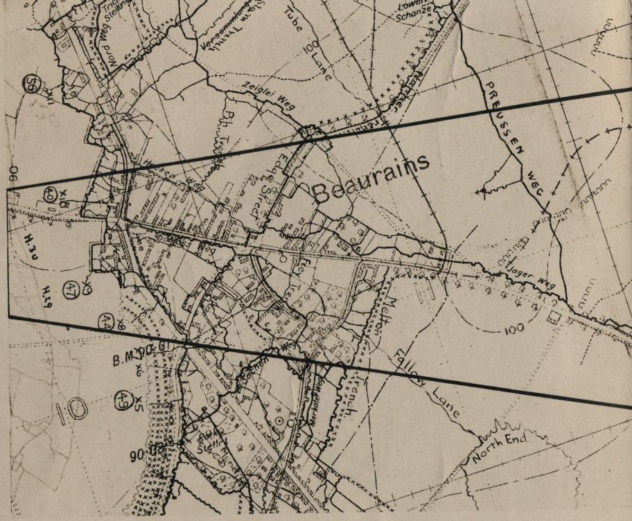 Aerial Trench View, 1917