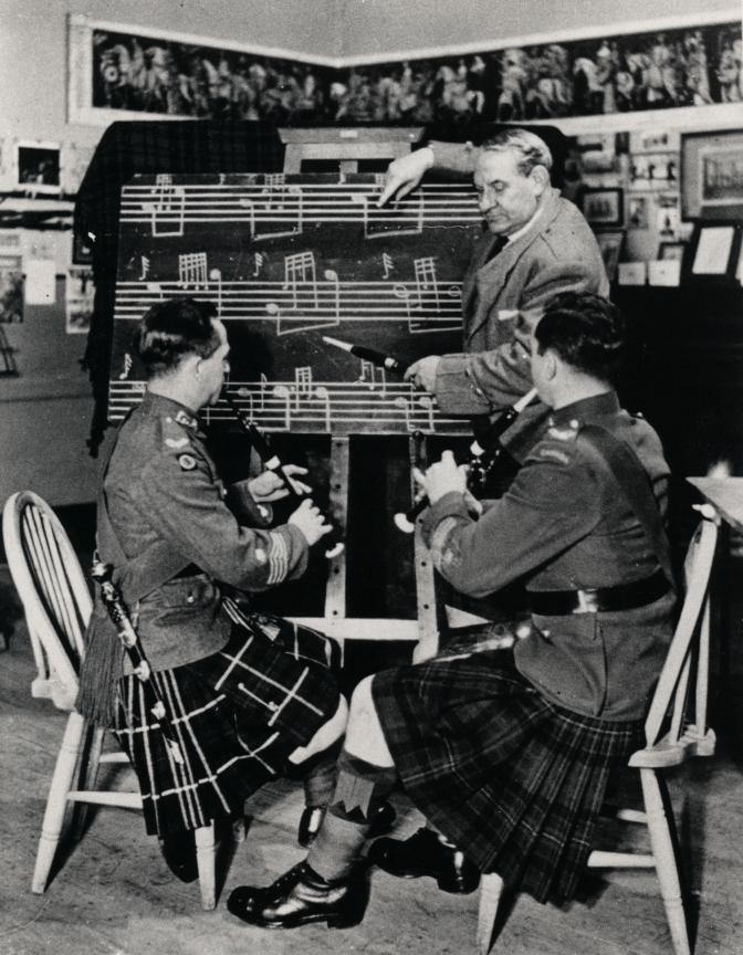 Pipe Major William Ross, Army School of Piping