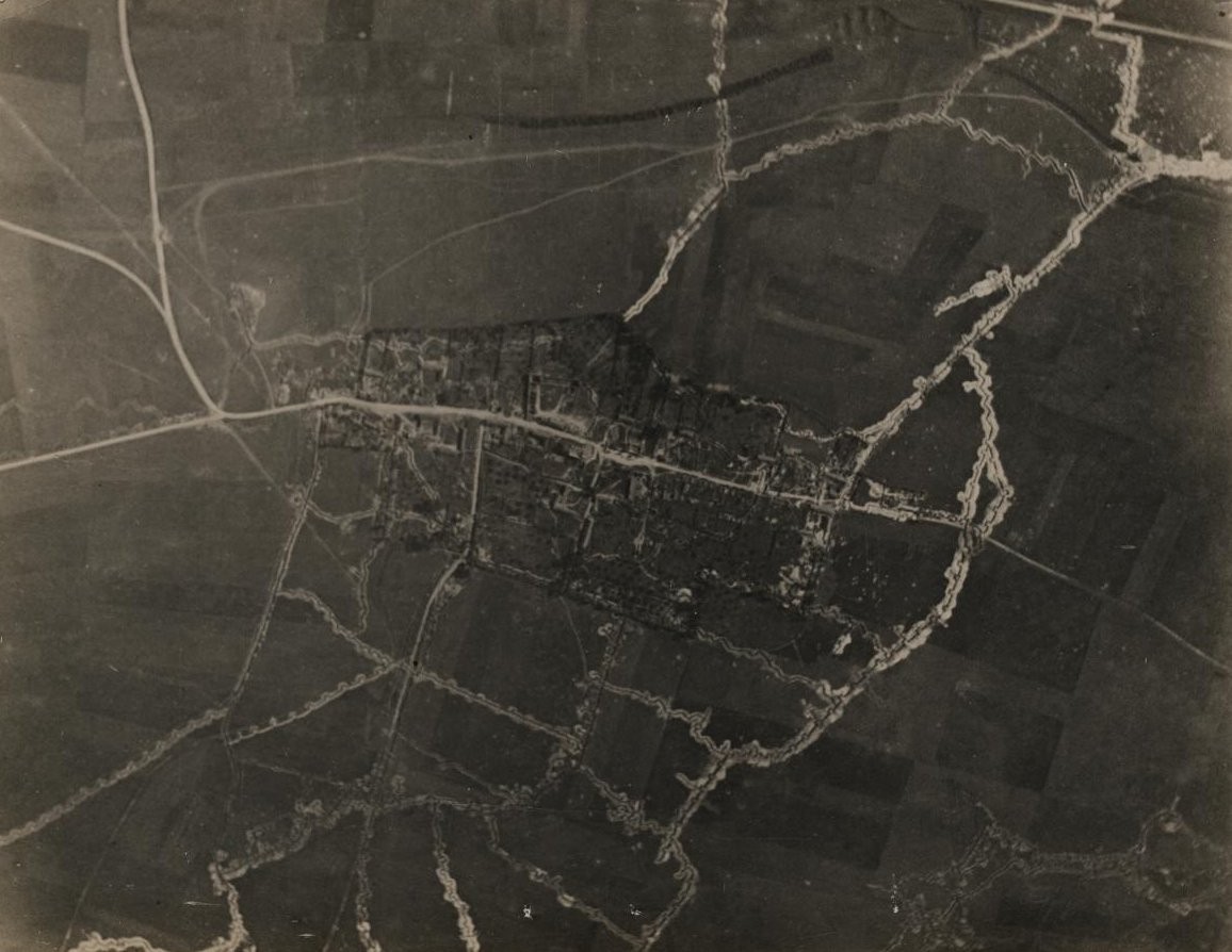 Aerial Trench View, 1917