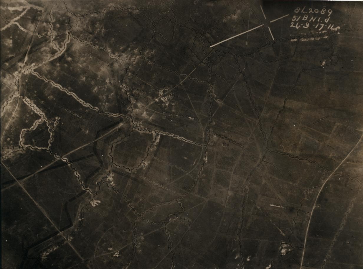 Aerial Trench View, 1917
