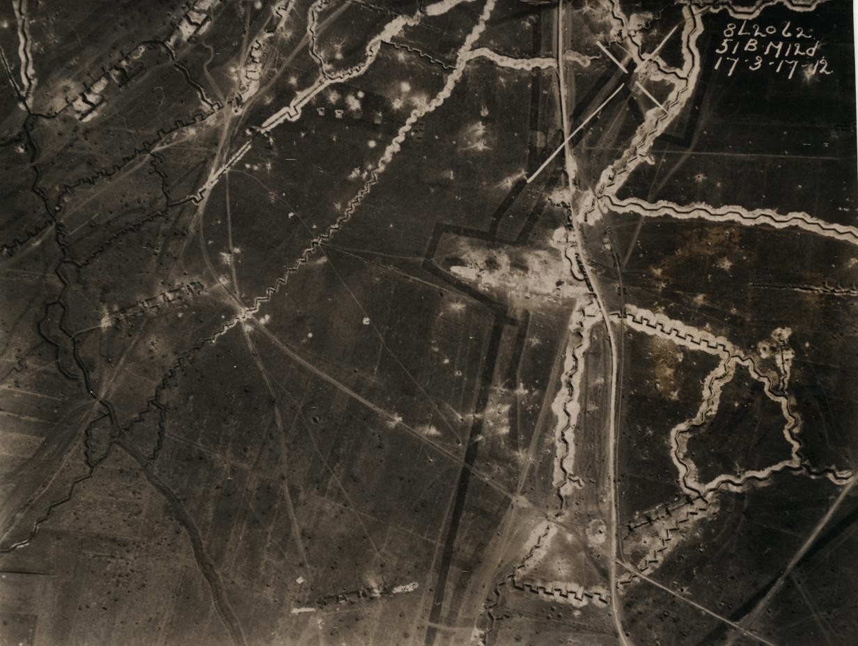 Aerial Trench View, 1917