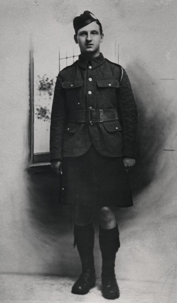 Private Reginald Lobban, 1st Battalion Queen’s Own Cameron Highlanders, WWI